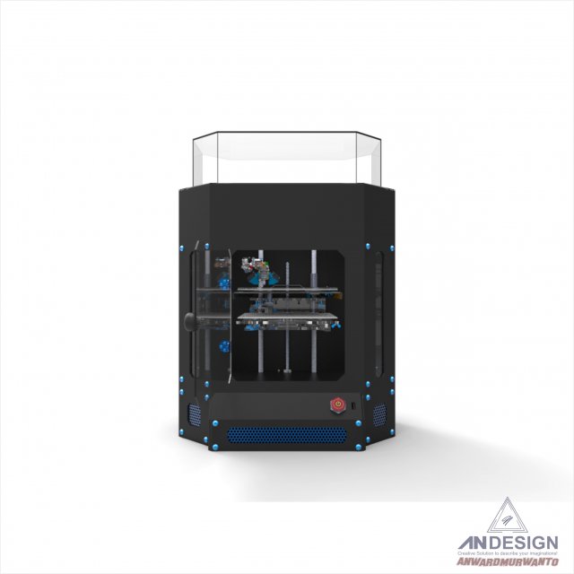 3d printer machine Modelo 3D .c4d .max .obj .3ds .fbx .stl .blend 