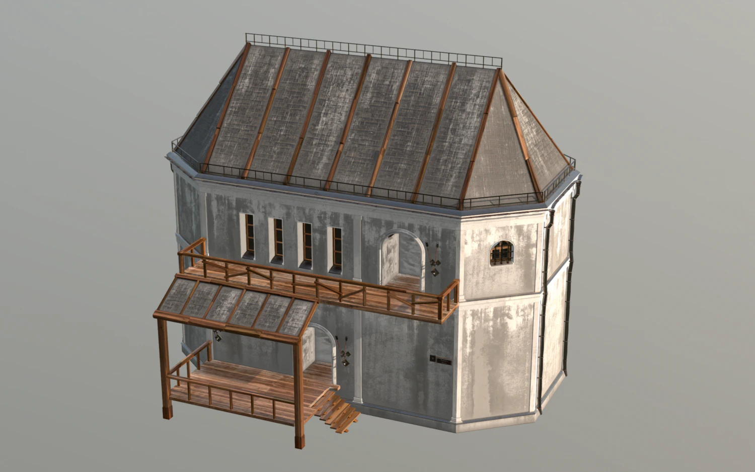 medieval fantasy house 1 3D Model .c4d .max .obj .3ds .fbx .stl .blend