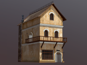medieval fantasy house 2 3D Model