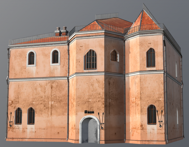 medieval fantasy house 9 Model 3D .c4d .max .obj .3ds .fbx .stl .blend 
