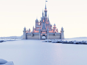 Disney castle Original Version WIP 3D 模型