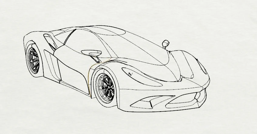 sport car 3D Model .c4d .max .obj .3ds .fbx .stl .blend