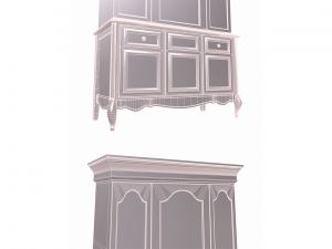 pink cabinet 3D 模型