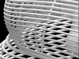 wicker lamp Model 3D