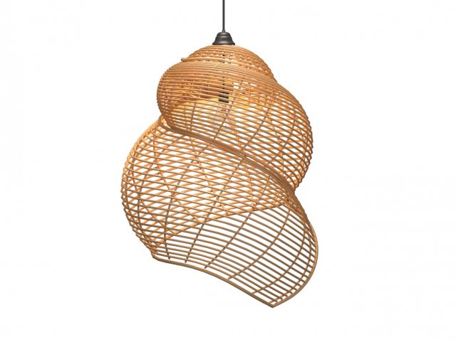 wicker lamp Model 3D .c4d .max .obj .3ds .fbx .stl .blend 
