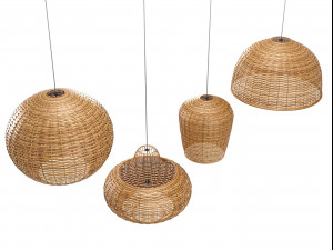 bamboo lamp Model 3D