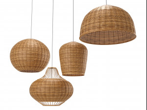 bamboo lamp Model 3D