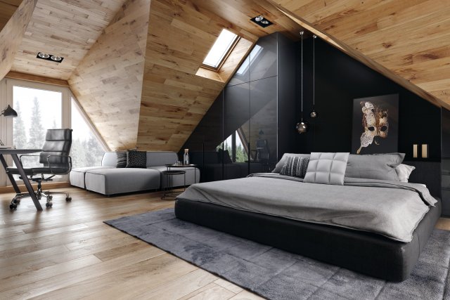modern bedroom 3D Model .c4d .max .obj .3ds .fbx .stl .blend 