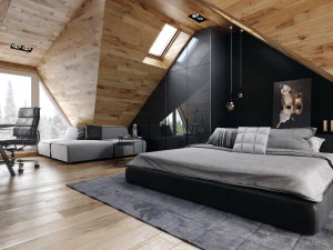 modern bedroom 3D Model