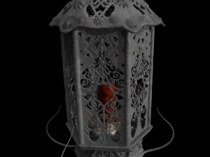 lantern with candle 3D Model