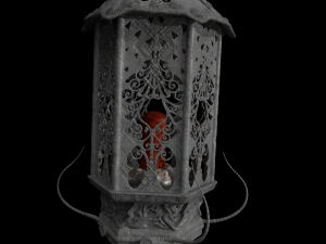lantern with candle 3D Model