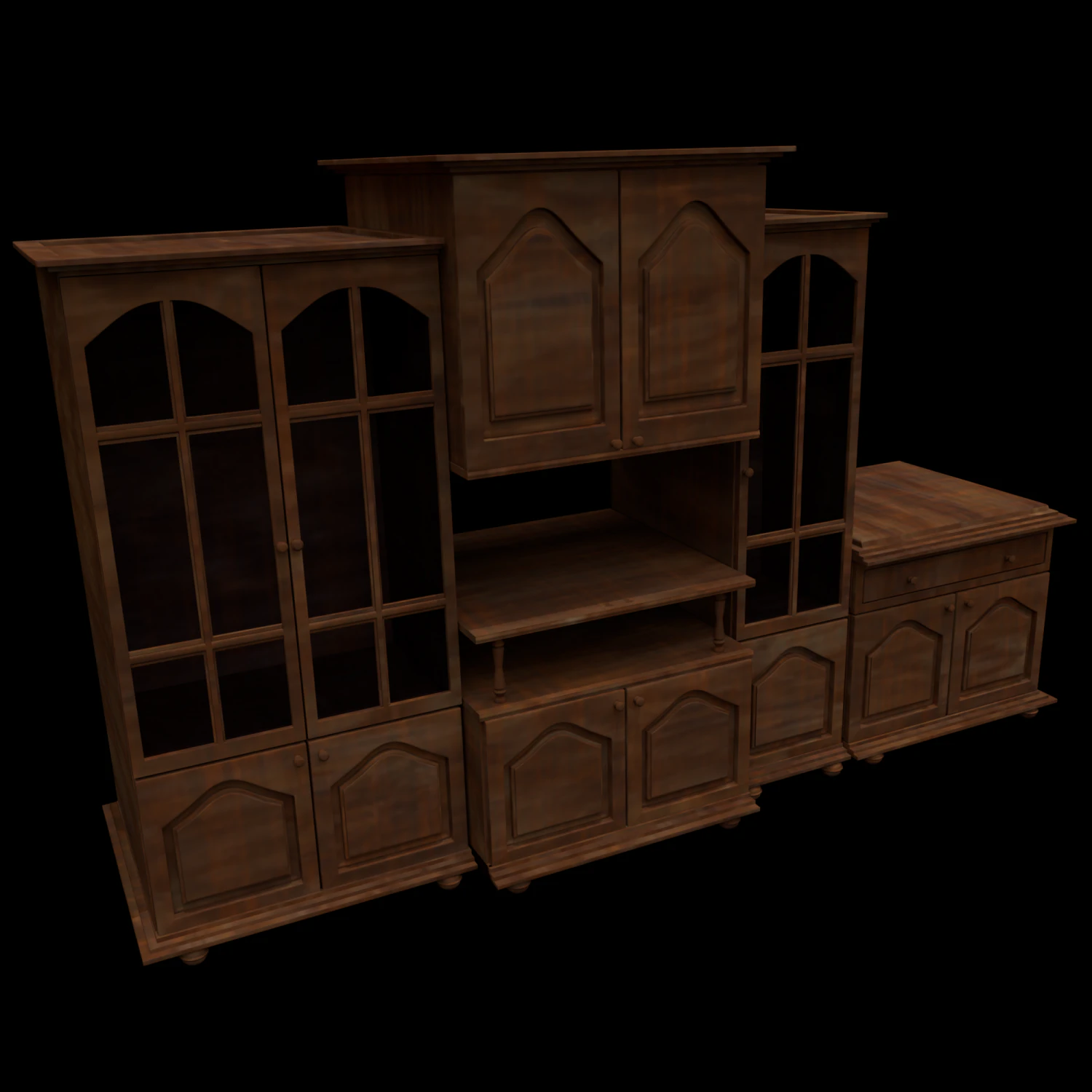 home cabinet 3D Model .c4d .max .obj .3ds .fbx .stl .blend 