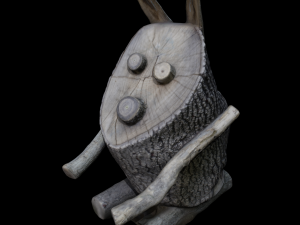 wooden rabbit Modèle 3D