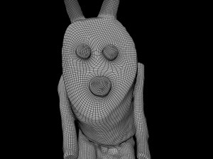 wooden rabbit Modèle 3D