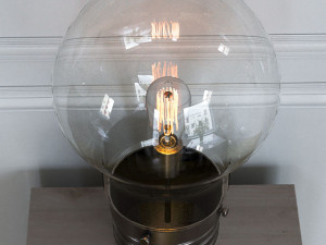 edison table lamp with globe shade 3Dモデル