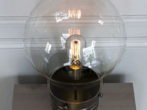 edison table lamp with globe shade 3D Model