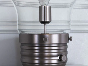 edison table lamp with globe shade 3D Model