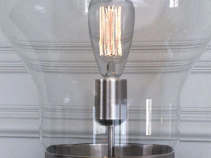 edison table lamp with globe shade 3D Model