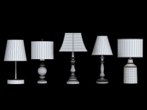 table lamp set 3D Model