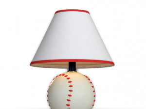tessa baseball table lamp 3D Model