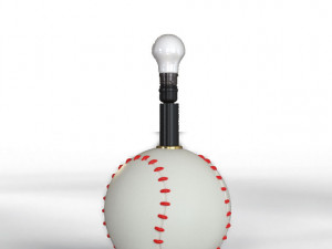 tessa baseball table lamp 3D Model