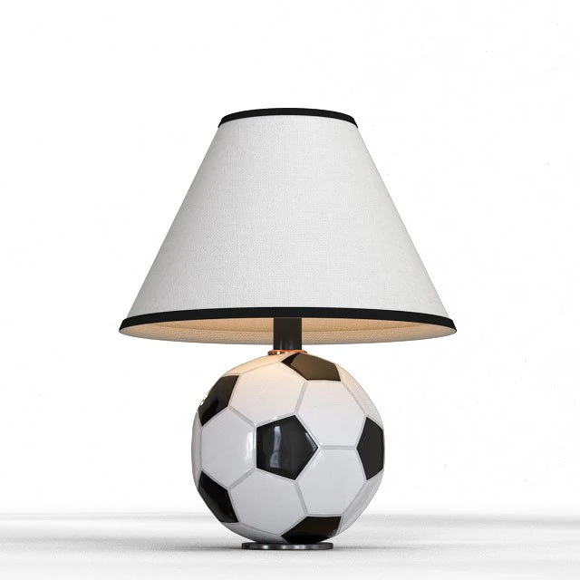 futbol table lamp 3D Model .c4d .max .obj .3ds .fbx .stl .blend 
