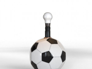 futbol table lamp Model 3D