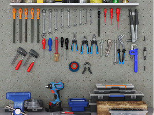 garage tools set 1 3D Model