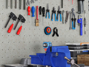 garage tools set 1 Modelo 3D