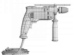hammer drill dewalt 3D Model