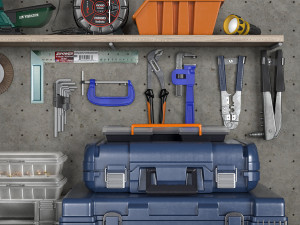 garage tools set 2 3D Модель