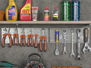 garage tools set 2 3D Модель