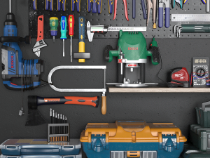 garage tools set 3 3D Model