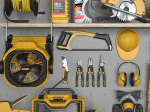 garage tools set 4 3D Model