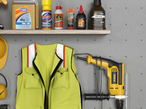 garage tools set 4 Modello 3D