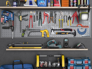 garage tools set 5 3D Model
