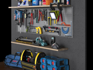 garage tools set 5 Modelo 3D