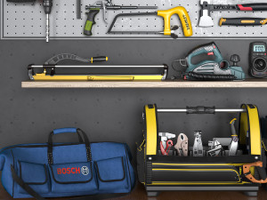 garage tools set 5 Modelo 3D