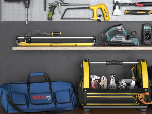 garage tools set 5 3D Model