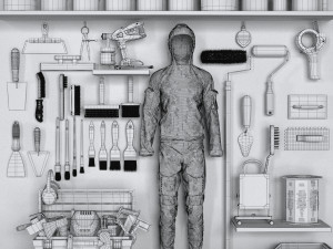 garage tools set 6 Modello 3D