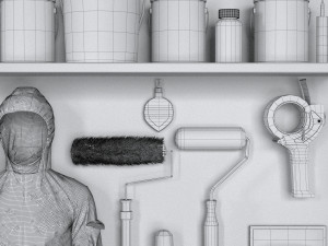 garage tools set 6 Modello 3D