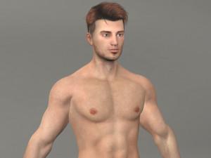 realistic man 3D-Modell