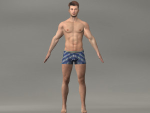 realistic man 3D-Modell