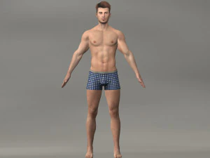 realistic man 3D Model