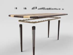 contemporary table Modello 3D