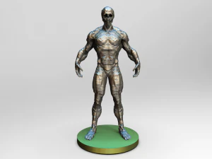 villain polygon digital sculpture 3D Model