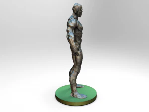 villain polygon digital sculpture 3D Model