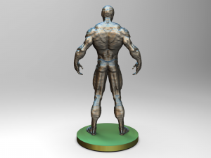 villain polygon digital sculpture Model 3D