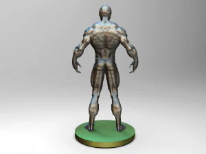 villain polygon digital sculpture 3D Model