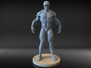 悪役ポリゴンデジタル彫刻 3Dモデル